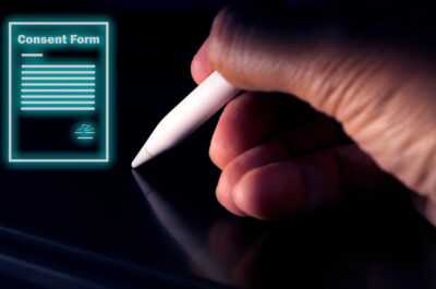 consent form user agreement in term of use personal data , privacy management and digital data protection