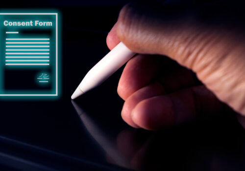 consent form user agreement in term of use personal data , privacy management and digital data protection