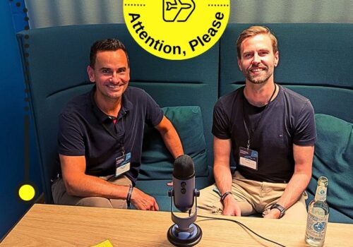 Podcast-Gast Markus Kempf-Tschirko zusammen mit Moderator Ralf Leister.