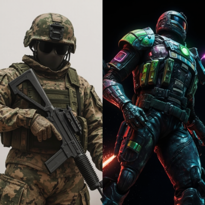 Call of Duty Skins evolution in the last years, from very subte and military to very extravagant, colorful and crazy now