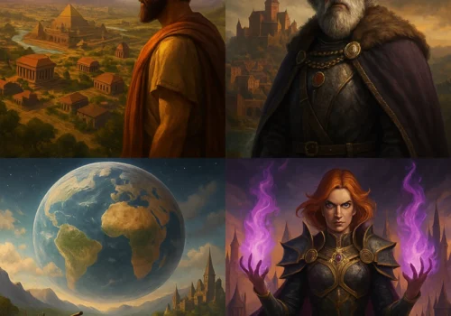 Mehrere Arten von Herrschern in realen und fiktiven Welten.