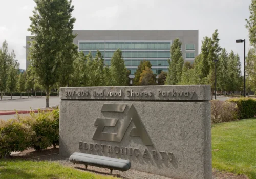 Blick auf den Electronic Arts-Hauptsitz in Redwood City.
