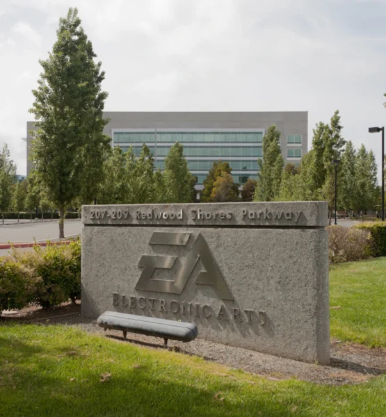 Blick auf den Electronic Arts-Hauptsitz in Redwood City.