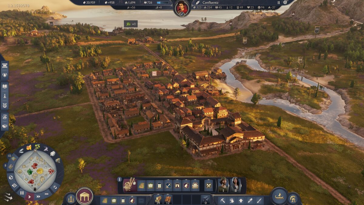 Eine beginnende Stadt in der Provinz Latium in Anno 117.