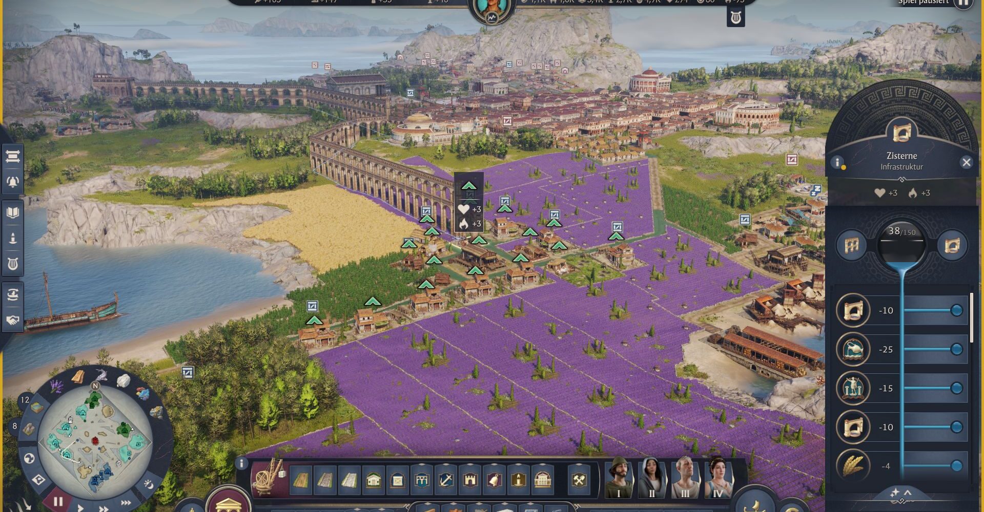 Zahlreiche Lavendelfarmen werden von einer zentral gelegenen Aquädukt-Verbindung versorgt.