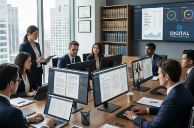 bild 1:1, digitale Anwaltskanzlei, realistisch