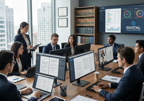 bild 1:1, digitale Anwaltskanzlei, realistisch