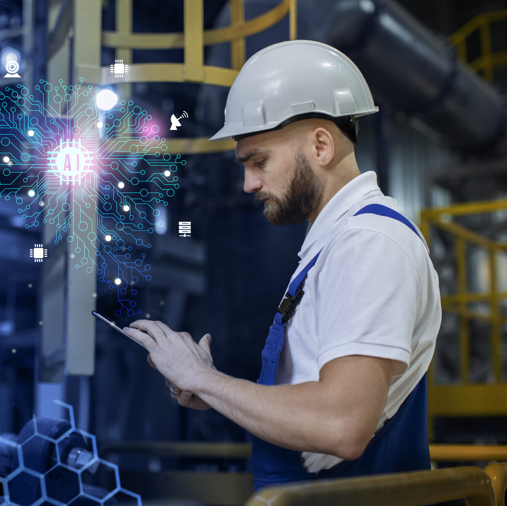 avatar Person, die ein KI-Tool bei der Arbeit verwendet