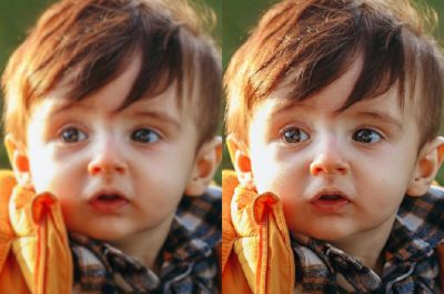 Bildvergleich zwischen dem Ursprungsbild und einem durch Aiarty Image Enhancer verbessertem Bild.