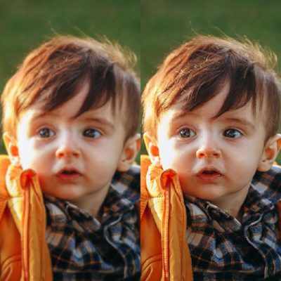 Bildvergleich zwischen dem Ursprungsbild und einem durch Aiarty Image Enhancer verbessertem Bild.