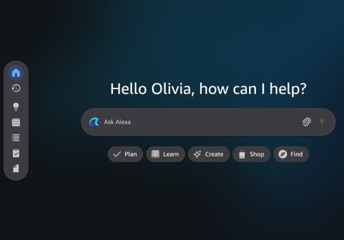 Oberfläche der Alexa-Webapp, die stark an Chat-KIs erinnert.